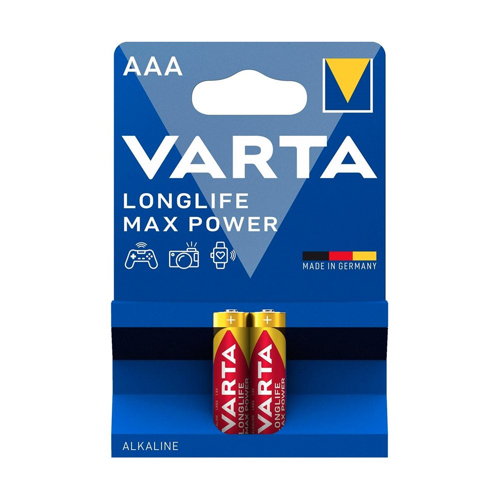 VARTA Longlife Max Power AAA egyszer használatos akkumulátorok