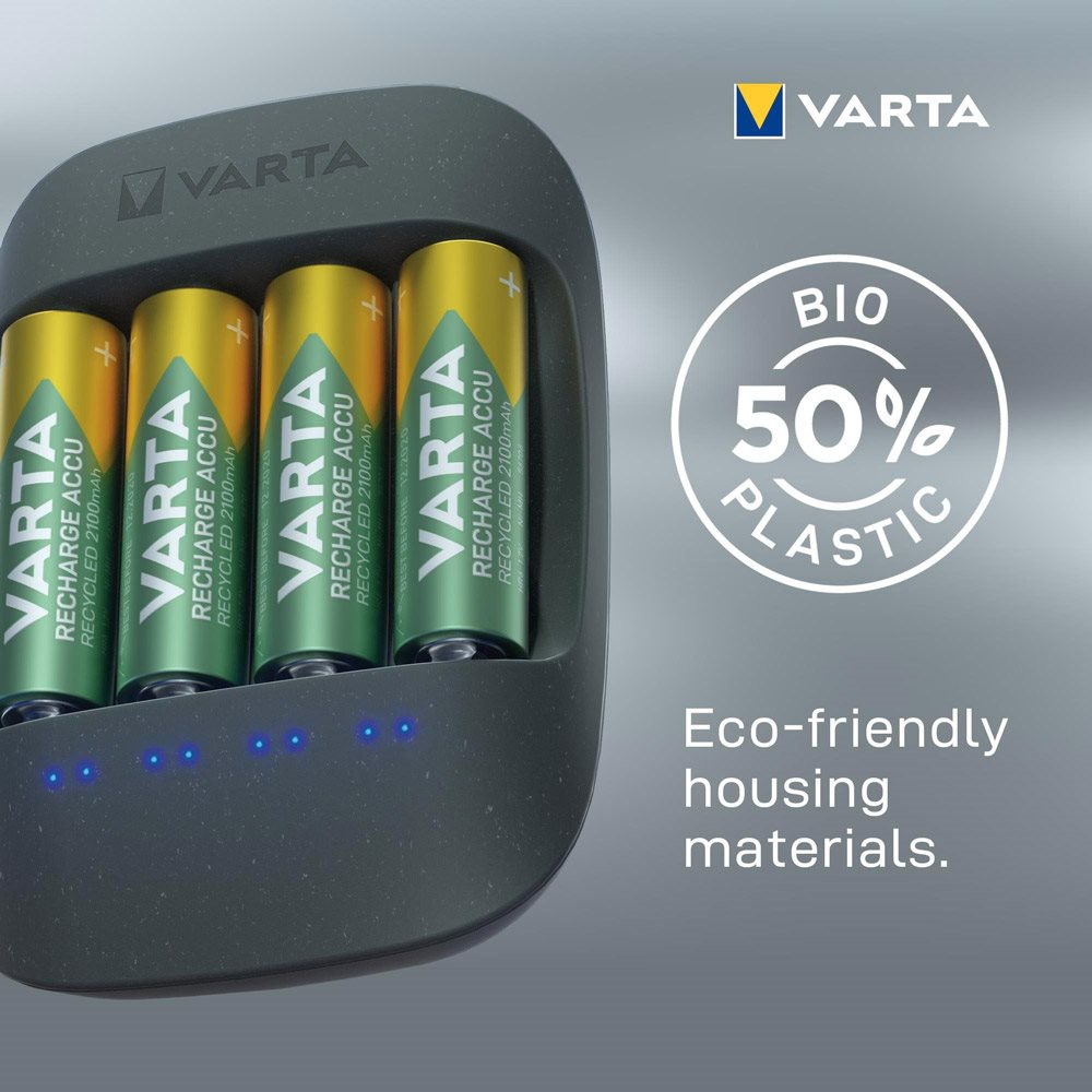 VARTA Eco Charger töltő + 4 AAA 800mAh csereakkumulátor