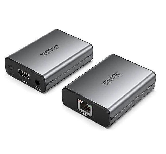 Extender Vention HDMI Network Cable Extender 50M Gray Aluminum Alloy Type