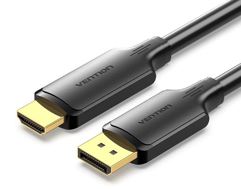 Vention DisplayPort Male to HDMI Male 4K HD Cable 3M Black videokábel