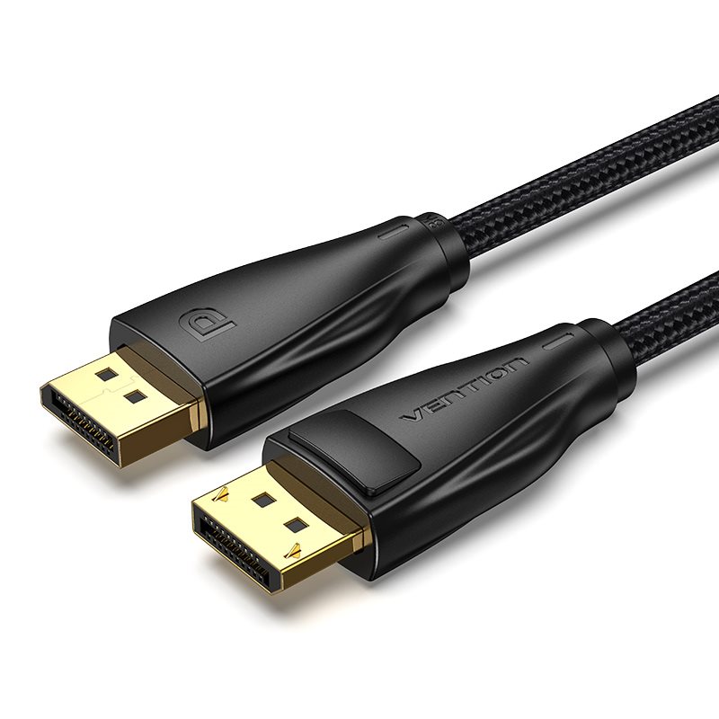Vention Cotton Braided DP 1.4 (Display Port) 1M Black 