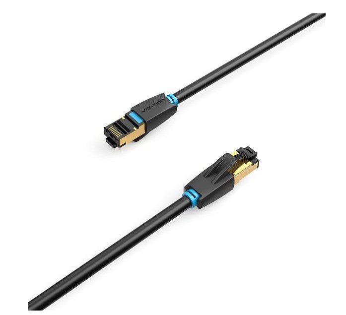 Vention Cat.8 SFTP Patch Cable 5M Black hálózati kábel Vention Cat.8 SFTP Patch Cable 5M Black hálózati kábel