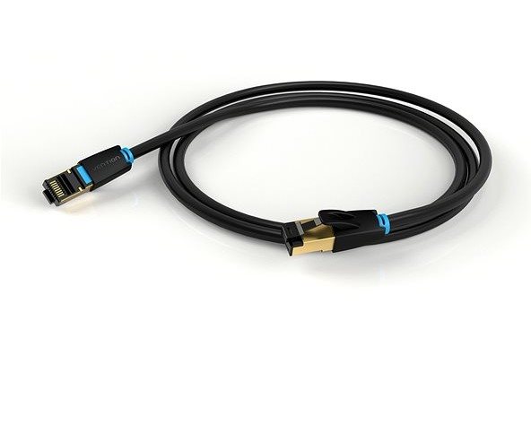 Vention Cat.8 SFTP Patch Cable 5M Black hálózati kábel Vention Cat.8 SFTP Patch Cable 5M Black hálózati kábel