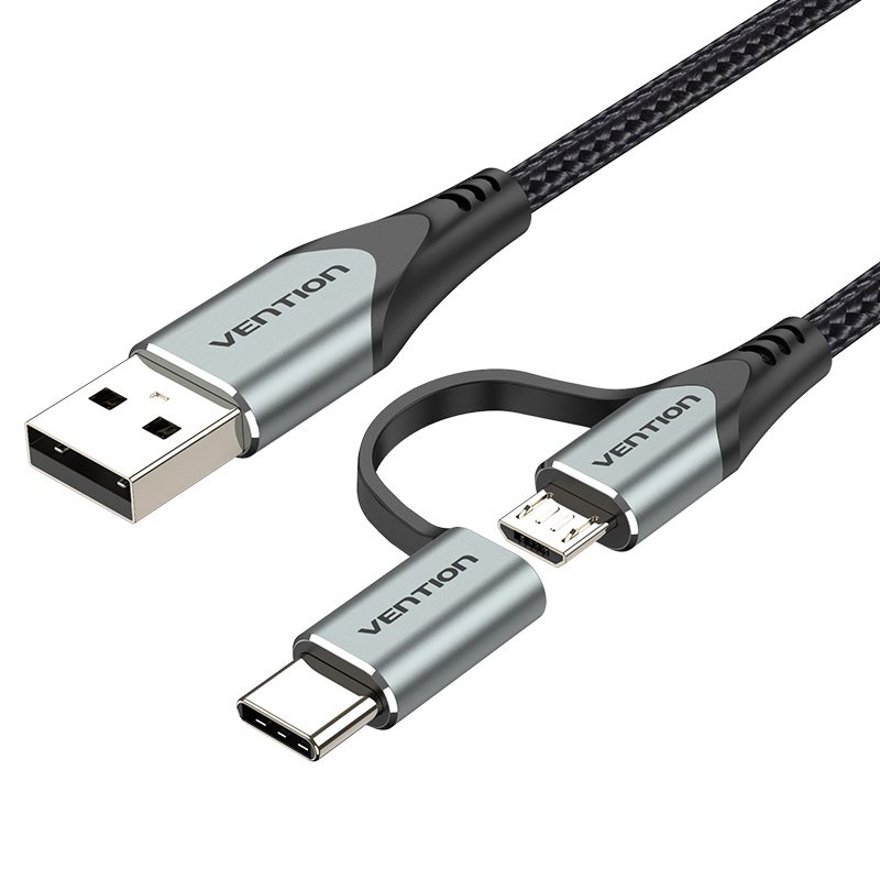 Vention MFi USB 2.0 to 2in1 Micro USB & Lightning Cable Vention MFi USB 2.0 to 2in1 Micro USB & Lightning Cable