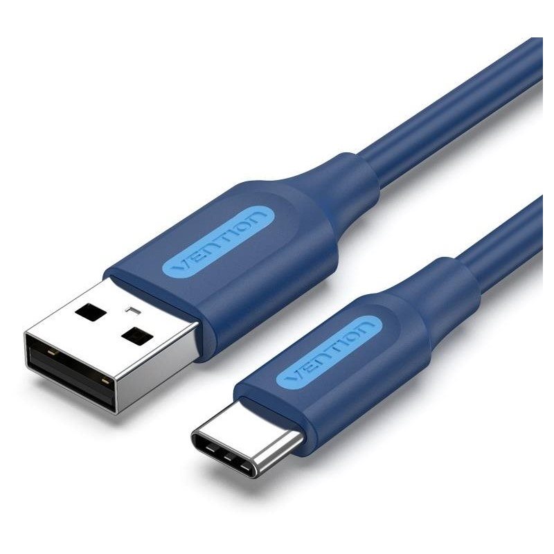 Vention USB 2.0 to USB-C 3A Cable 2M Deep Blue