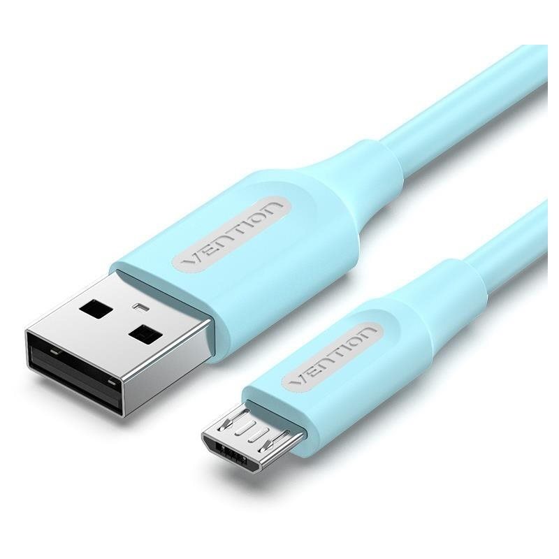 Vention USB 2.0 to Micro USB 2A Cable 2M Light Blue