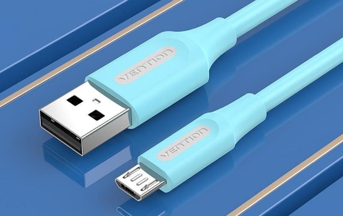 Vention USB 2.0 to Micro USB 2A Cable 2M Light Blue