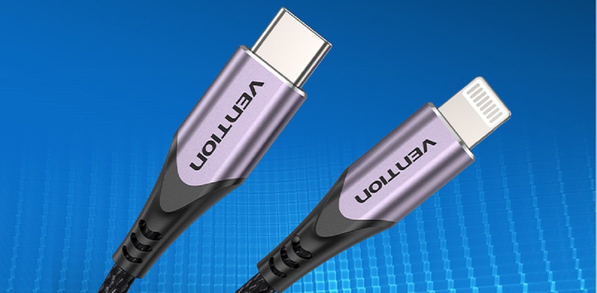 Vention MFi Lightning to USB-C Cable Purple 1M Aluminum Alloy Type