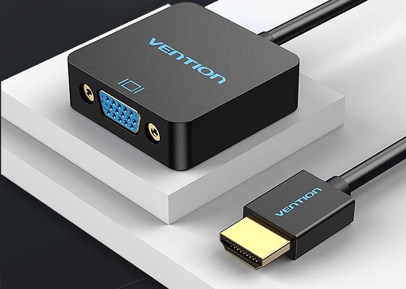 Vention HDMI to VGA Converter with Female Micro USB and Audio Port