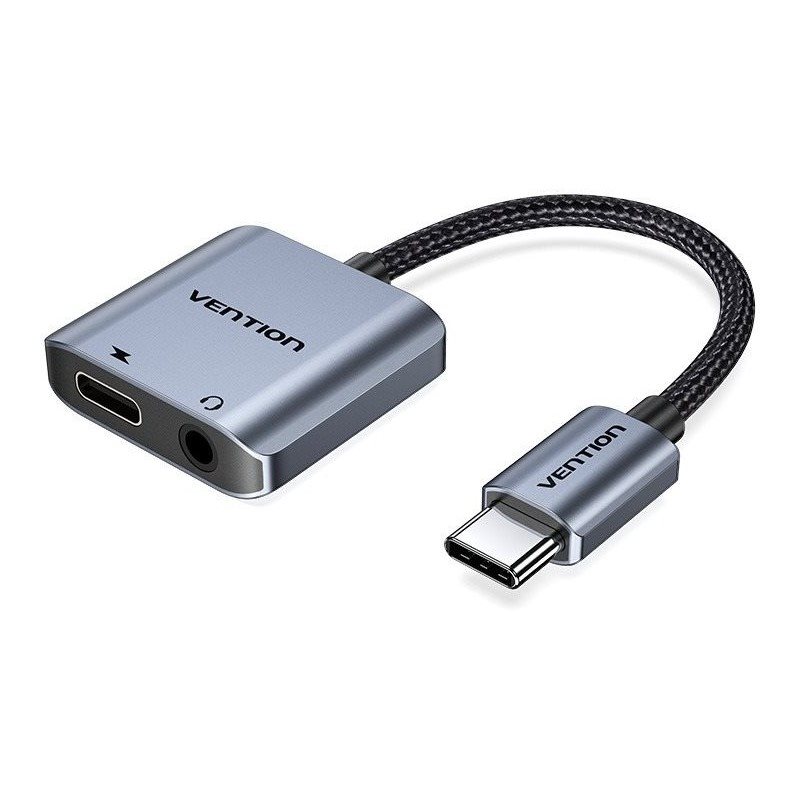 Vention Cotton Braided USB-C (M) to 3.5mm (F) Audio