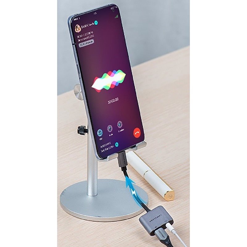 Vention Cotton Braided USB-C (M) to 3.5mm (F) Audio