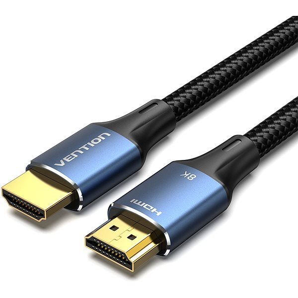Vention Cotton Braided HDMI-A Male to Male HD Cable 8K 3m Blue Aluminum Alloy Type Videokábel