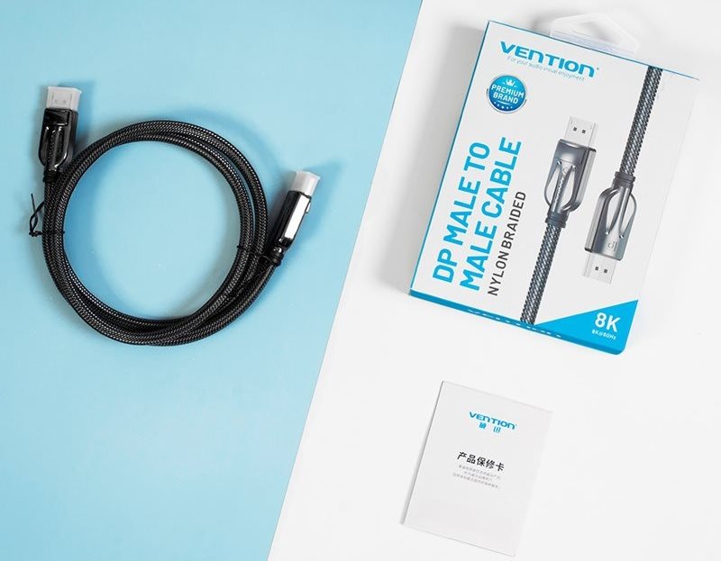 Vention DisplayPort (DP) 1.4 Cable 8K 2m Black Vention DisplayPort (DP) 1.4 Cable 8K 2m Black