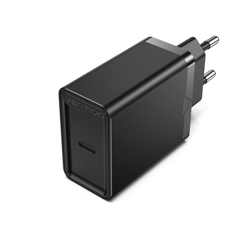 Vention 1-port USB-C Wall Charger (20W) Black