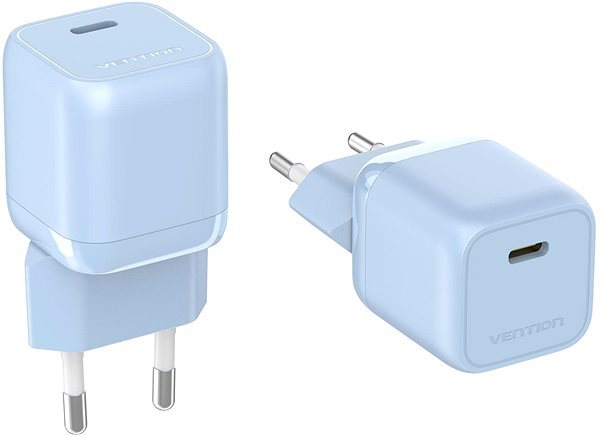 Vention 1-port Stylish USB-C GaN Charger (30W) Blue hálózati adapter