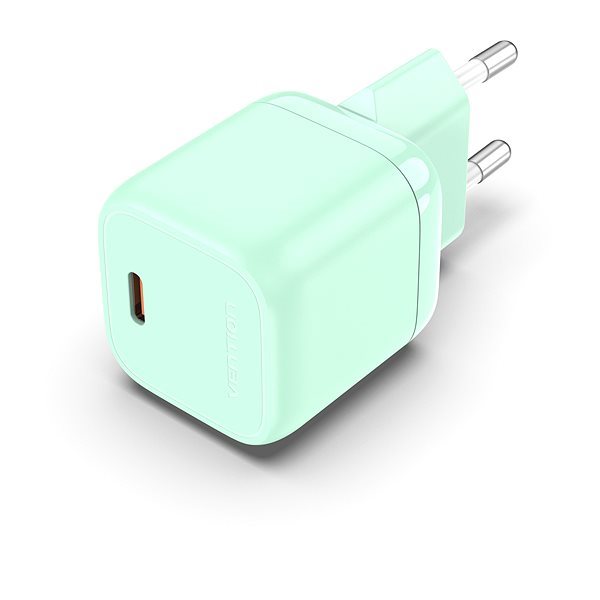 Vention 1-port Stylish USB-C GaN Charger (30W) Green hálózati adapter