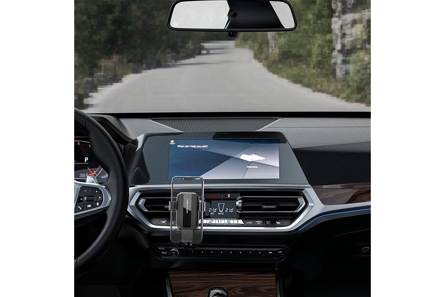 Vention Auto-Clamping Car Phone Mount With Duckbill Clip Black Square Type mobiltelefon tartó Vention Auto-Clamping Car Phone Mount With Duckbill Clip Black Square Type mobiltelefon tartó