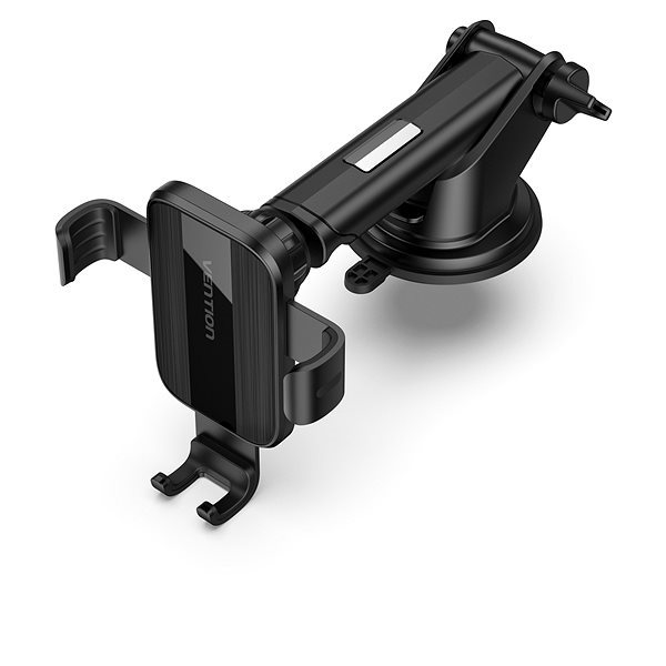 Vention Auto-Clamping Car Phone Mount With Suction Cup Black Square Type mobiltelefon tartó