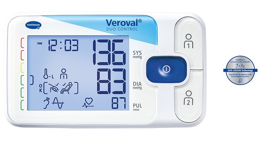 Veroval Duo Control vérnyomásmérő M-es mandzsettával
