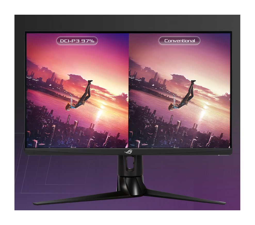 ASUS ROG Strix XG27UQR szuper gamer monitor G-SYNC támogatással