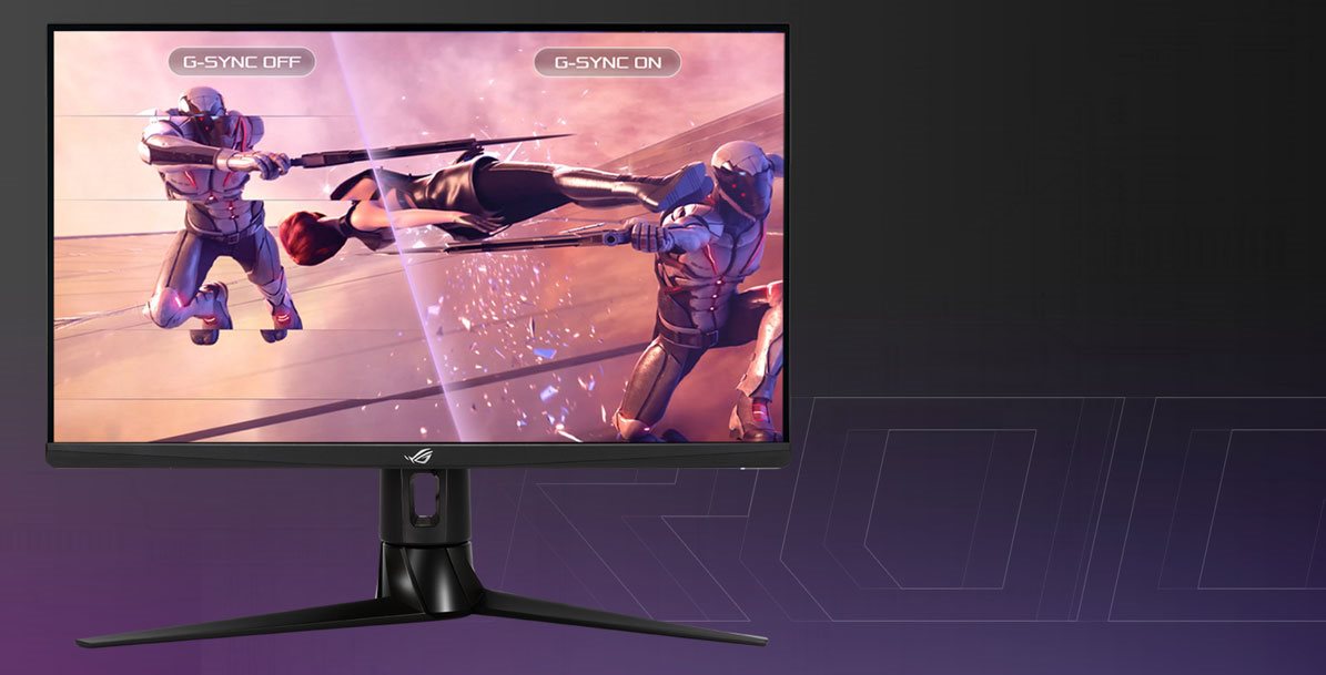 ASUS ROG Strix XG27UQR szuper gamer monitor G-SYNC támogatással
