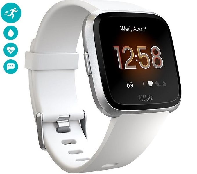 white fitbit versa lite