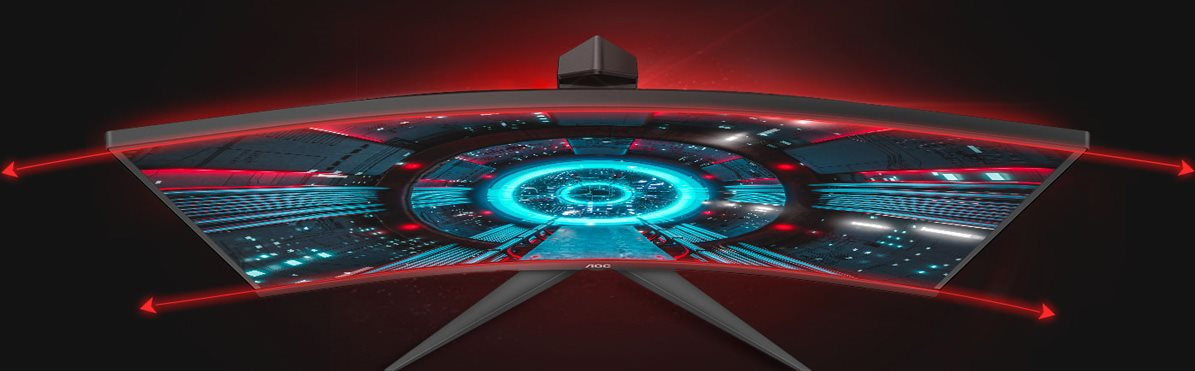 AOC C24G2AE/BK 165 Hz-es gamer monitor