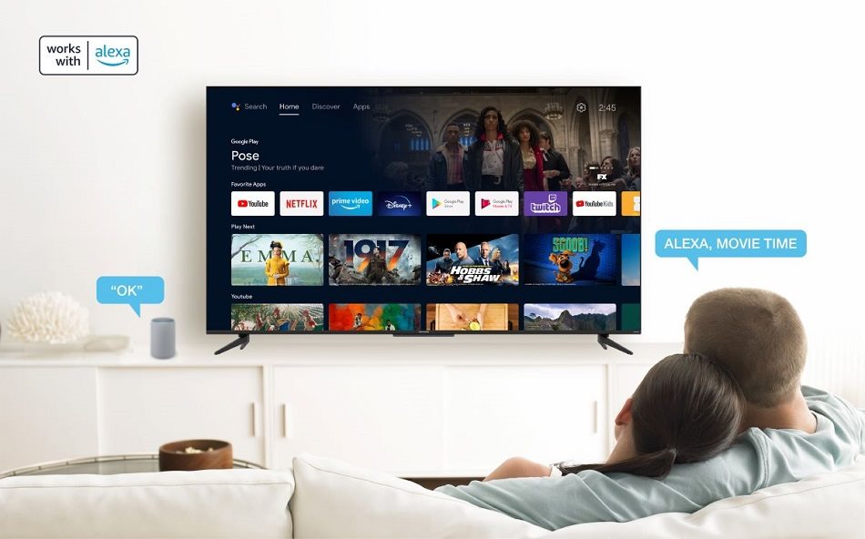 Thomson 55" 55UH7500 SMART ANDROID QLED Televízió 