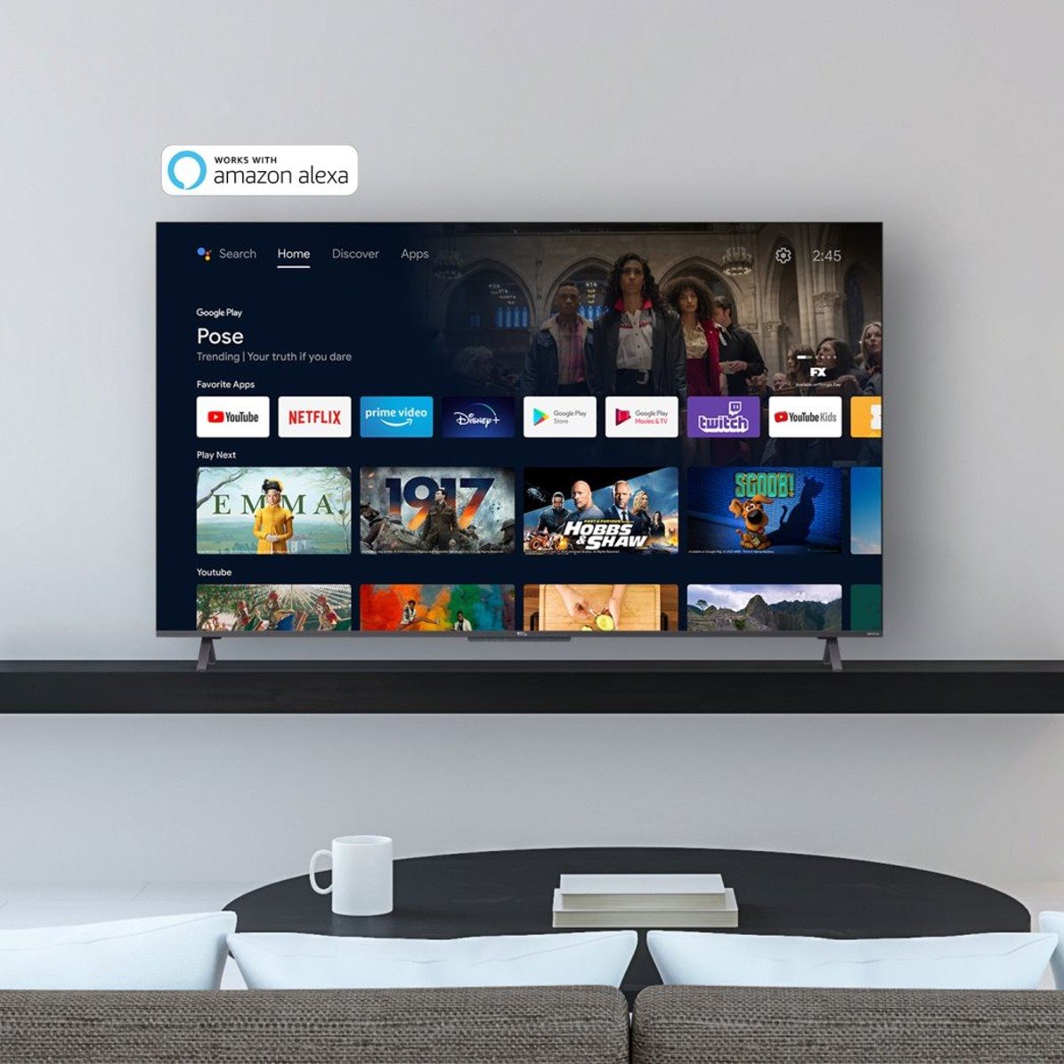 TCL 75C725 SMART ANDROID QLED