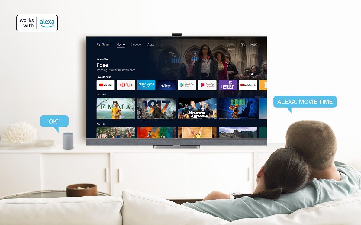 65" TCL 65C645 Google TV 