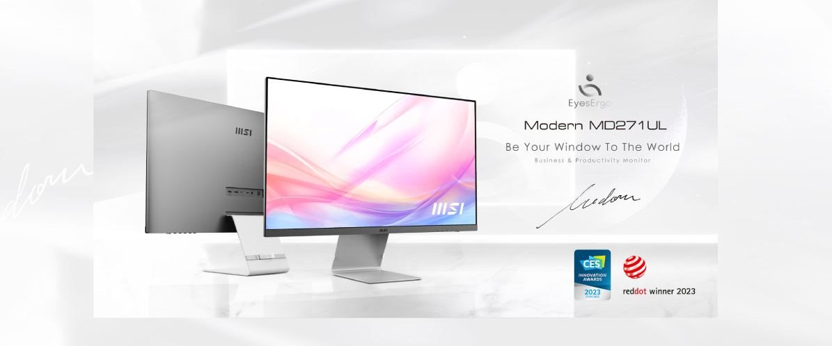 Kiváló minőségű MSI MD271UL monitor USB-C-vel és 4K felbontással