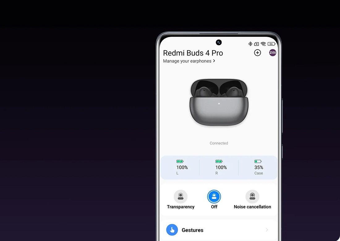 Xiaomi Redmi Buds 4 Pro vezeték nélküli fülhallgató Xiaomi Redmi Buds 4 Pro vezeték nélküli fülhallgató