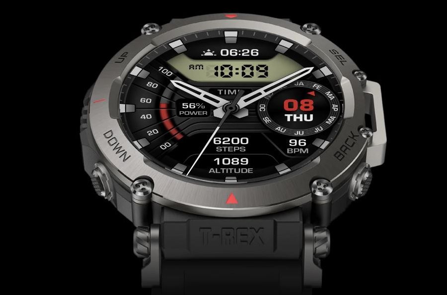 Amazfit T-Rex Ultra Abyss Black okosóra