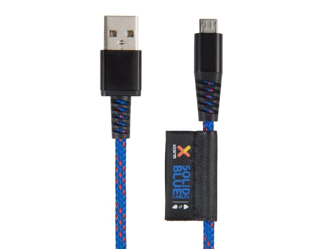 Xtorm Solid Blue Mikro USB 1m