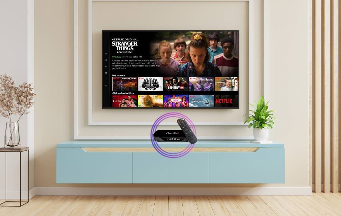XtendLan Android TV 10 box HK1T médialejátszó 8K Ultra HD támogatással