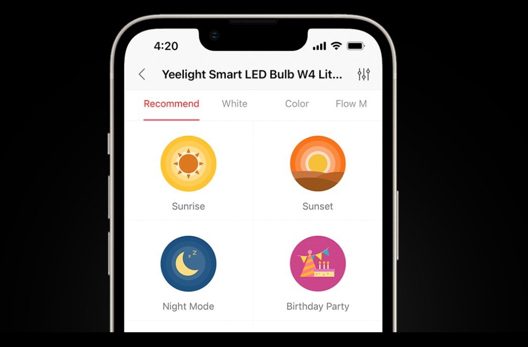 Yeelight Smart LED Bulb W4 Lite (dimmable) LED izzó