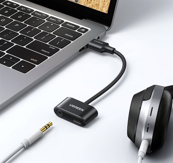 UGREEN USB Audio Converter USB-A to USB-C with 3.5 mm Headphone Jack