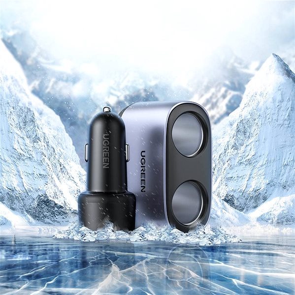 UGREEN A+C A+C Car Charger with Dual Expansion Ports