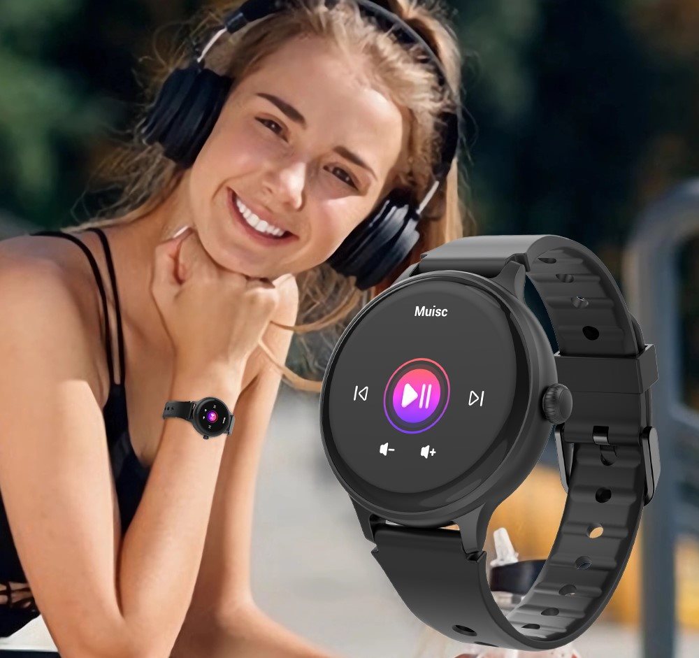 WowME Round Mini okosóra, fekete