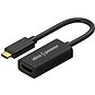 AlzaPower USB-C-ről (M) HDMI 2.0-ra 4K 60 Hz (F) 0,1 m, matt fekete - Átalakító