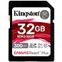 Kingston SDHC 32 GB Canvas React Plus - Memóriakártya