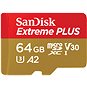 SanDisk microSDXC 64 GB Extreme PLUS + Rescue PRO Deluxe + SD adapter - Memóriakártya