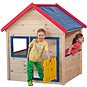 Woody kerti házikó színes díszítéssel - Játékház