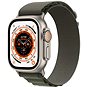 Apple Watch Ultra 49 mm-es titán tok zöld alpesi pánttal - Large - Okosóra