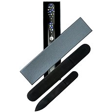 DUKAS Nagy és kicsi üveg körömreszelő Swarovski kristályokkal DUKAS Nagy és kicsi üveg körömreszelő Swarovski kristályokkal