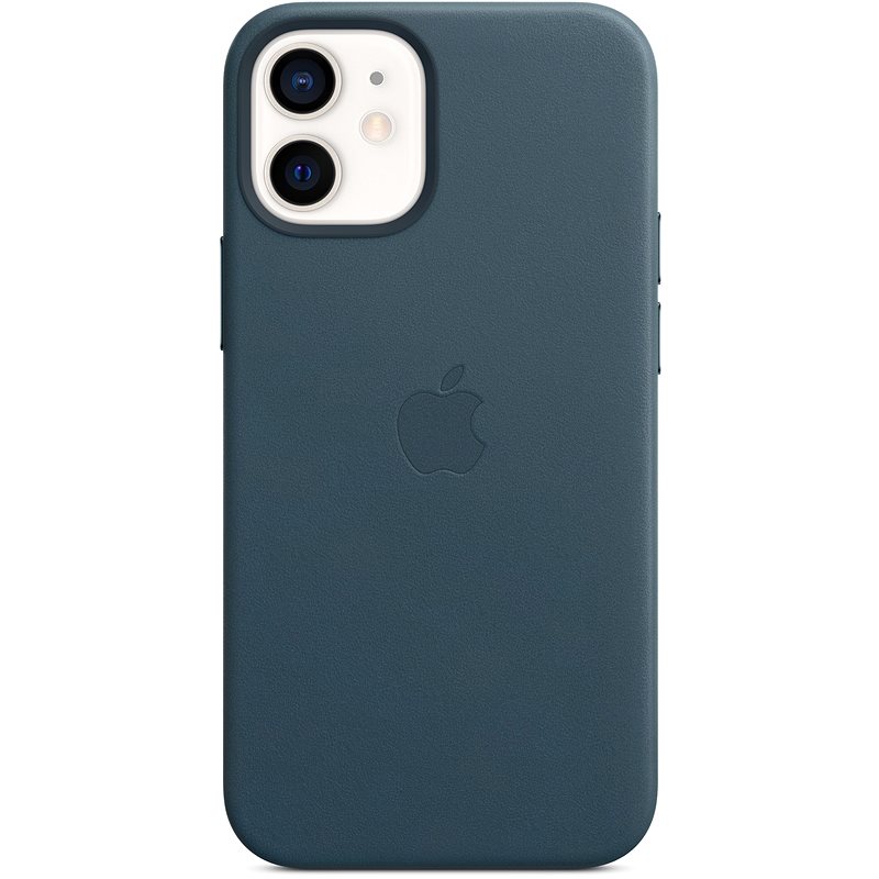 Apple iPhone 12 Mini bőrtok MagSafe rögzítéssel balti kék - Telefon hátlap