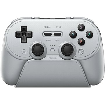8BitDo Pro 3 Bluetooth Gamepad - Gray - Nintendo Switch / PC