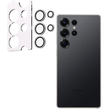 AlzaGuard Elite Lens Protector Samsung Galaxy S25 Ultra 5G kamera védő fólia - átlátszó + felhelyező keret