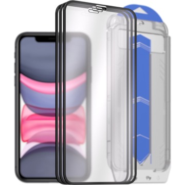 AlzaGuard Glass EasyFit DustFree iPhone 11 / XR 2.5D üvegfólia