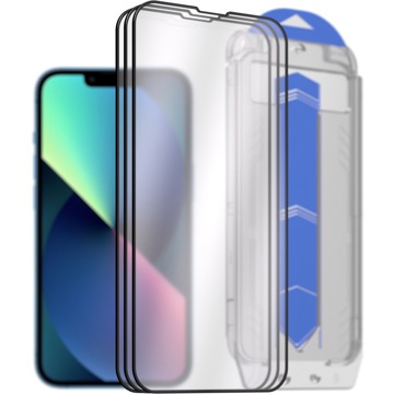 AlzaGuard Glass EasyFit DustFree iPhone 13 / 13 Pro / 14 / 16e 2.5D üvegfólia